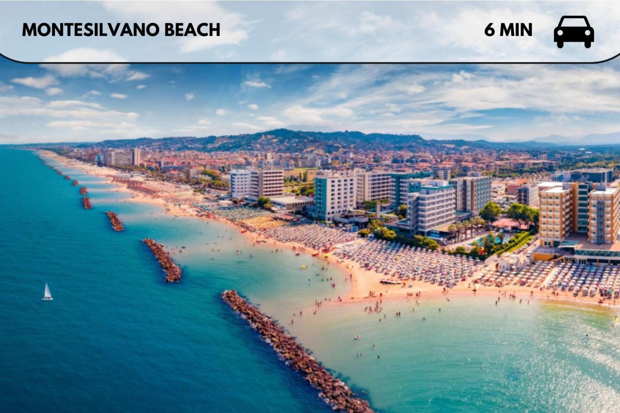 Casa Vista Mare E Colline A Montesilvano Colle Kültér fotó